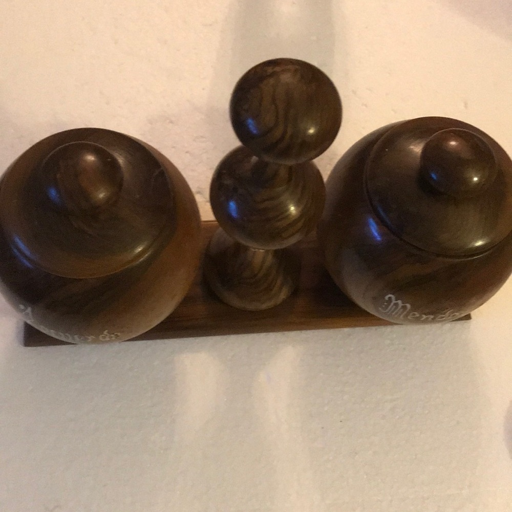 Vintage Walnut Wood Statue